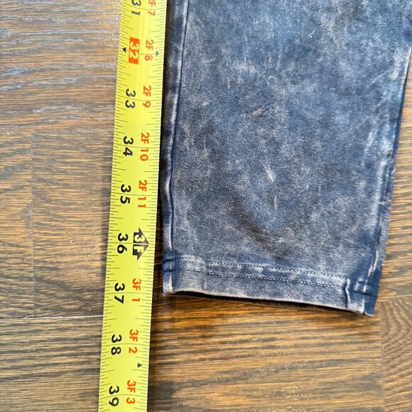 New w Tags HUE Black Wash Cotton Moto Leggings - Picture 8 of 8